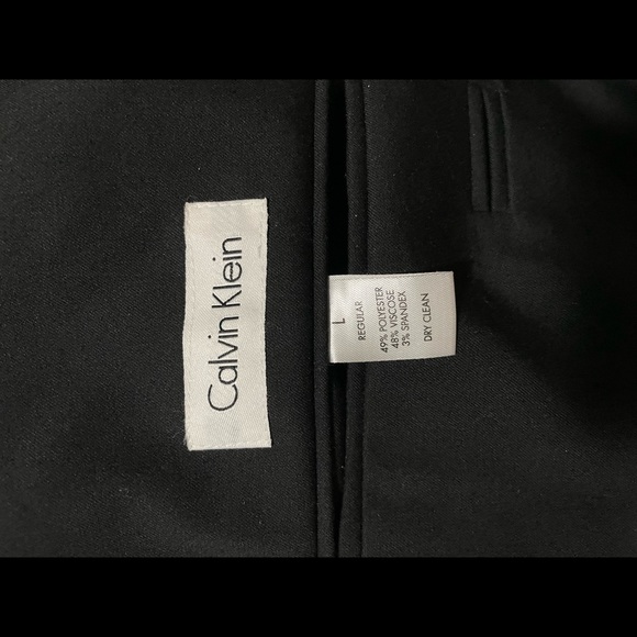 Calvin Klein Suit Jacket Size Large. Color Black Condition Excellent. - Picture 1 of 3
